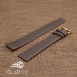 Curea piele vitel buffalo maro inchis plata XXXL 18mm - 36951