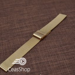 Bratara milaneza fina aurie 12mm -39857