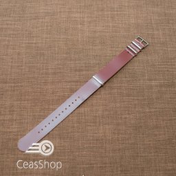 Curea NATO piele maro 20mm catarame otel- 40067