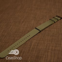 Curea NATO verde olive 20mm catarame negre - 36566