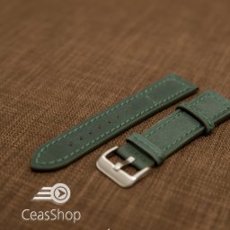 Curea piele verde 22 mm - 42222