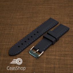 Curea silicon navy cusături albastre 20mm - 42322