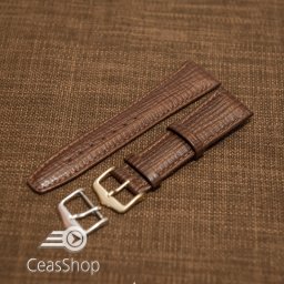 Curea buffalo piele vitel maro, captușită , tip Omega, 22mm - 31166