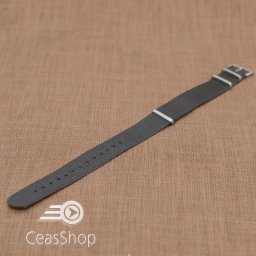Curea NATO neagra catarame otel 16mm - 32783