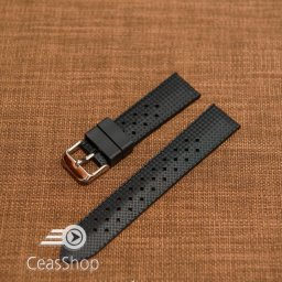 Curea silicon neagră model Rolex Tropic 20mm -47043