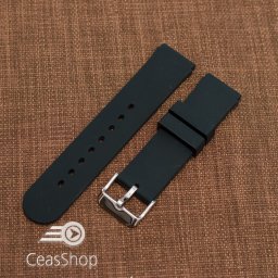 Curea silicon neagră 18mm(20mm) - 45565