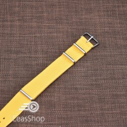 Curea NATO galbenă catarame otel 20mm - 40898