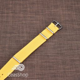 Curea NATO galbenă catarame otel 24mm - 40900