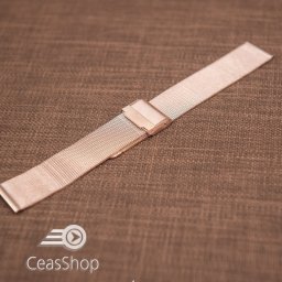 Bratara milaneza fina culoare aur roz 16mm -49449
