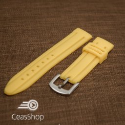 Curea ceas sport galbenă 24mm - 34598