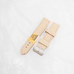 Curea piele si jeans crem 22mm - 3902223