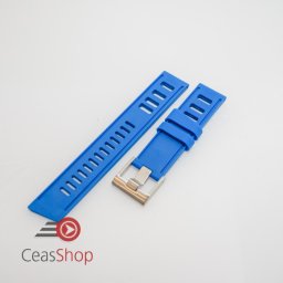 Curea ceas stil Isofrane albastră 22mm - 49786