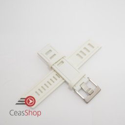 Curea ceas stil Isofrane albă 22mm - 52218