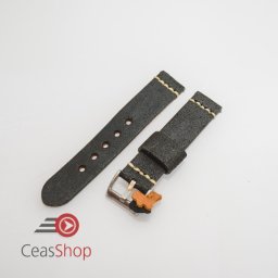 Curea piele neagră vintage QR 20mm - 4060120