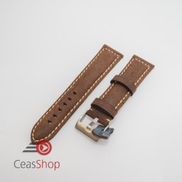 Curea piele maro inchis vintage QR 20mm - 3960220