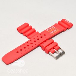 Curea poliuretan rosie 22mm(24mm) - 41159