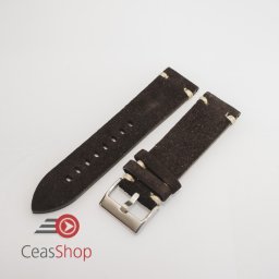 Curea piele neagra, nubuk vintage 22mm - 4170122