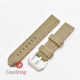 Curea piele si jeans verde 24mm - 3902427