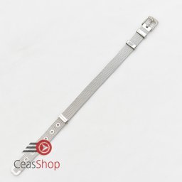 Bratara tip Pandora milaneza argintie