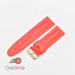 Curea silicon subtire rosie 30mm