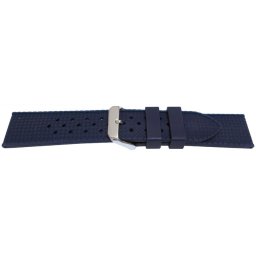 Curea silicon albastru navy model Rolex Tropic 22mm -55807