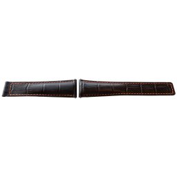 Curea tip Tag Heuer neagra cusătură portocalie 22mm - 52534