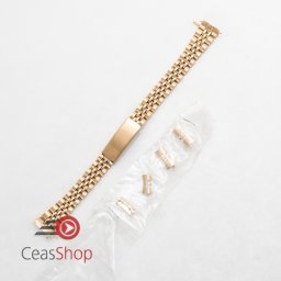 Bratara metalica dama reglabila aurie model Rolex capete curbate 12,13,14mm - 51361