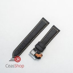Curea piele neagră vintage QR 22mm - 3960122