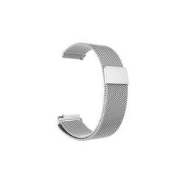Bratara smartwatch argintie cu magnet si telescop Quick Release 18mm -56987