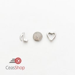 Charm pentru bratara tip Pandora milaneza argintie