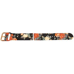 Curea silicon subțire cu trandafiri, telescop QR, 22mm -60594