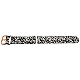 Curea silicon subțire cu cranii, telescop QR, 22mm -60598