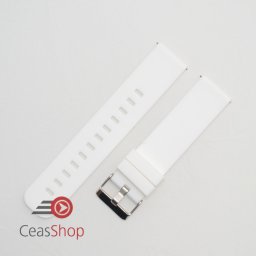 Curea silicon albă, telescop QR, 24mm -402224