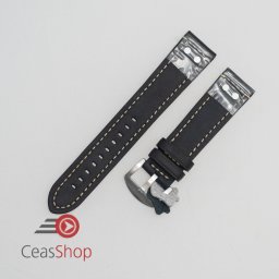 Curea piele neagră model TW Steel 22mm - 3810122