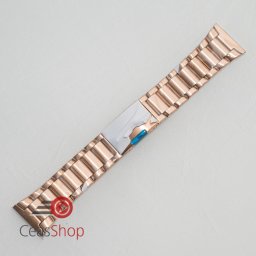 Brățara metalica rose gold cu buton lateral 28mm - 58749