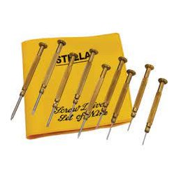 Set 9 șurubelnițe alamă pentru ceasornicari - 1060