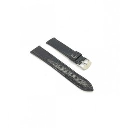 Curea crocodil veritabil neagră, plată 22mm -4300122