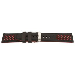 Curea silicon doua culori negru cu roșu, telescop QR, 20mm -60729