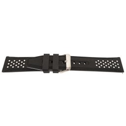 Curea silicon doua culori negru cu alb, telescop QR, 20mm -60726