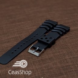 Curea silicon diver neagra 22mm(26mm) - 61741