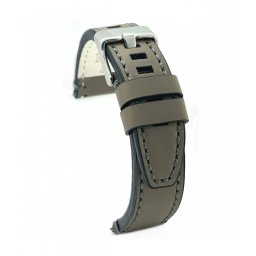 Curea piele gri vintage ceruită QR 24mm - 4140724