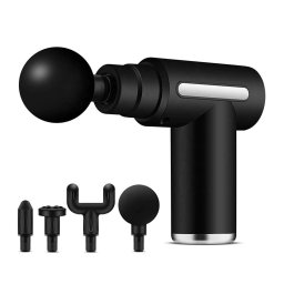 Pistol de masaj Media-Tech MT6521, portabil, 4 capete, negru