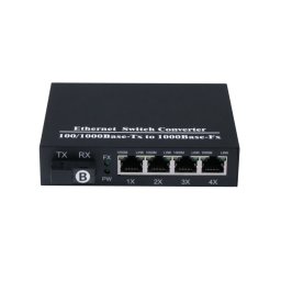 Media Convertor Gigabit Cu 4 Port RJ45 Tip B