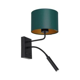 Lampă de perete ARDEN 1xE27/60W+1xG9/8W/230V verde/auriu