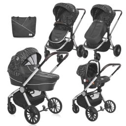 Carucior 3 in 1 Ramona silver stripe Lorelli