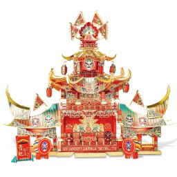 Puzzle 3D Piececool, Scena de Teatru Antic, Metal, 174 piese