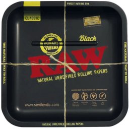 Raw Black Tava de rulat Square 23 x 23cm