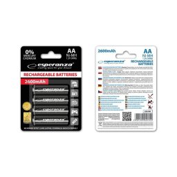 Esperanza EZA106 Baterii reîncărcabile Ni-MH AA 2600MAH x4