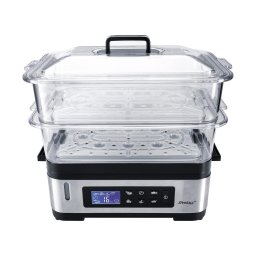 Aparat de gatit cu abur DG 2 1200W 6L LED Inox / Negru