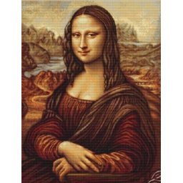 Set goblen de cusut, cu diagrama, Mona Lisa, 28,5x37,5cm